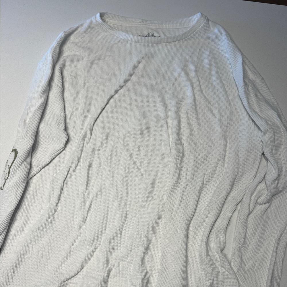 White Boys Lie Waffle Long Sleve Shirt